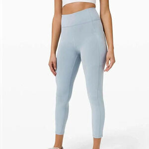 Lululemon sz 4 Invigorate High-Rise Tight 25" Chambray great pre owned condition